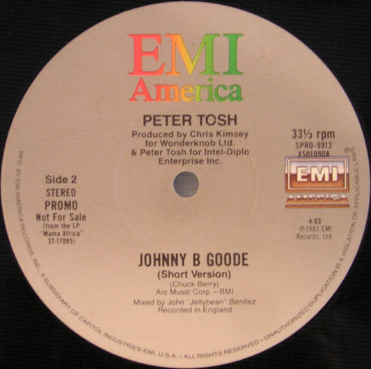 Peter Tosh : Johnny B. Goode (12", Promo)