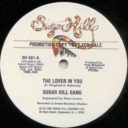 Sugarhill Gang : The Lover In You (12", Promo)