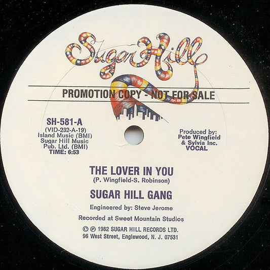 Sugarhill Gang : The Lover In You (12", Promo)