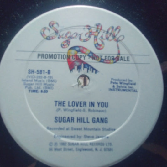 Sugarhill Gang : The Lover In You (12", Promo)