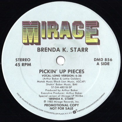 Brenda K. Starr : Pickin' Up Pieces (12", Maxi, Promo)
