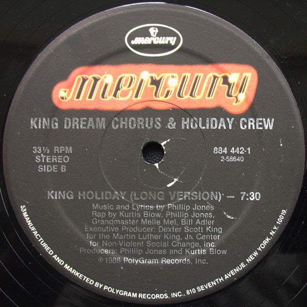 King Dream Chorus & Holiday Crew : King Holiday (12", Single)