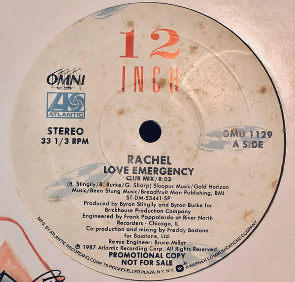Rachel (2) : Love Emergency (12", Promo, SP )