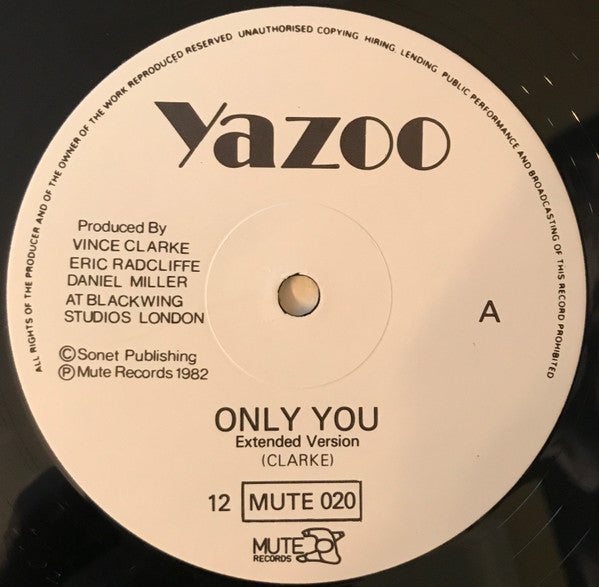 Yazoo : Only You  (12", Single)