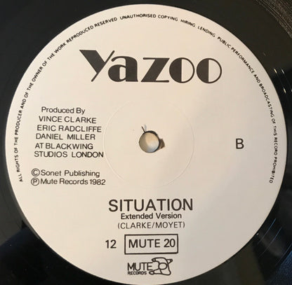 Yazoo : Only You  (12", Single)