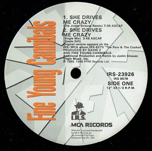 Fine Young Cannibals : She Drives Me Crazy (12", Single)