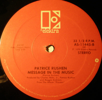 Patrice Rushen : Let The Music Take Me (12")