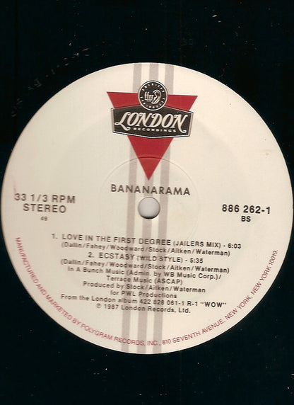 Bananarama : Love In The First Degree (12", Single, SRC)