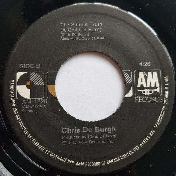 Chris de Burgh : Love Is My Decision (7", Single)