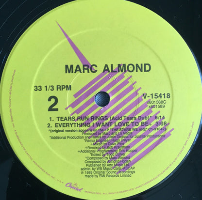 Marc Almond : Tears Run Rings (12", Spe)