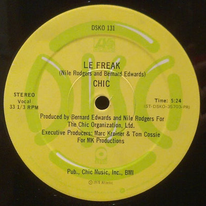 Chic : Le Freak (12", Promo)