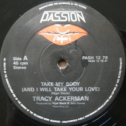 Tracy Ackerman : Take My Body (And I Will Take Your Love) (12")