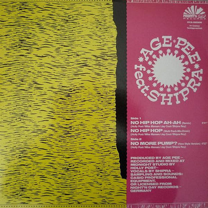 Age Pee feat. Shipra : No Hip Hop (Remix Version) (12")