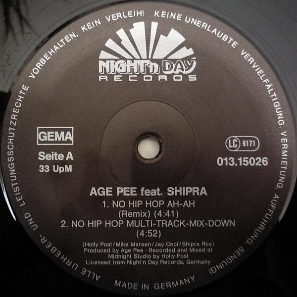 Age Pee feat. Shipra : No Hip Hop (Remix Version) (12")