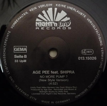 Age Pee feat. Shipra : No Hip Hop (Remix Version) (12")