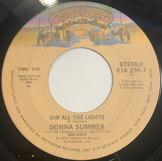 Donna Summer : On The Radio (7", Single, 49 )