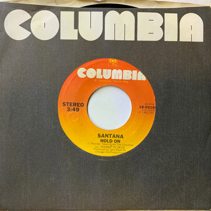Santana : Hold On (7", Single, Styrene, Pit)