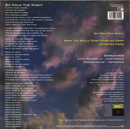 Communards* : So Cold The Night (12", Maxi)