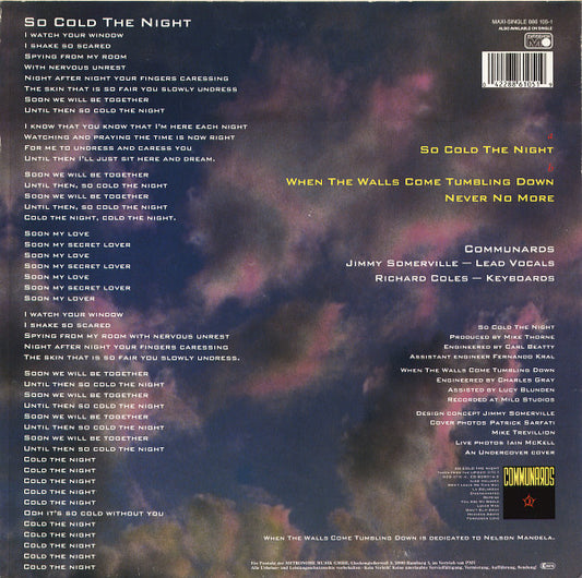 Communards* : So Cold The Night (12", Maxi)