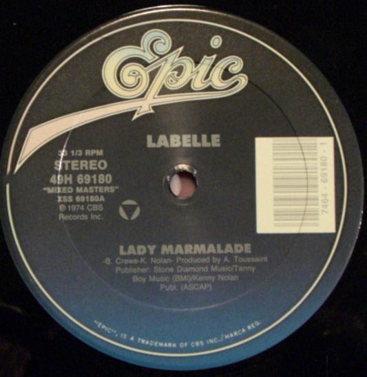LaBelle : Lady Marmalade / Messin' With My Mind (12")