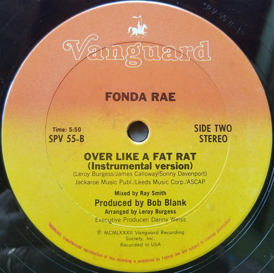 Fonda Rae : Over Like A Fat Rat (12", Pit)