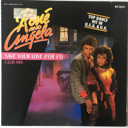 René & Angela : Save Your Love (For #1) (Club Mix) (12", Maxi)