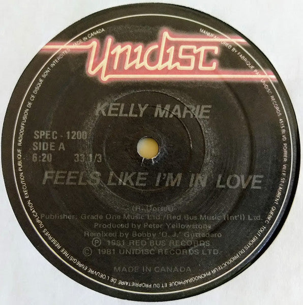 Kelly Marie : Feels Like I'm In Love / Love's Got A Hold On You (12")