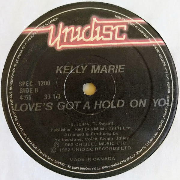 Kelly Marie : Feels Like I'm In Love / Love's Got A Hold On You (12")