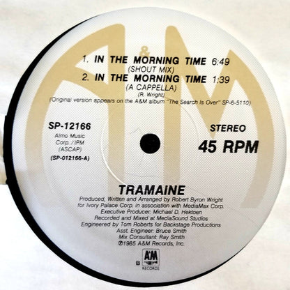 Tramaine : In The Morning Time (12", Single, Ele)