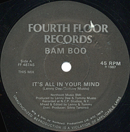 Bam Boo* : It's All In Your Mind (12")