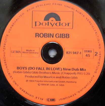 Robin Gibb : Boys (Do Fall In Love) (12", Maxi)