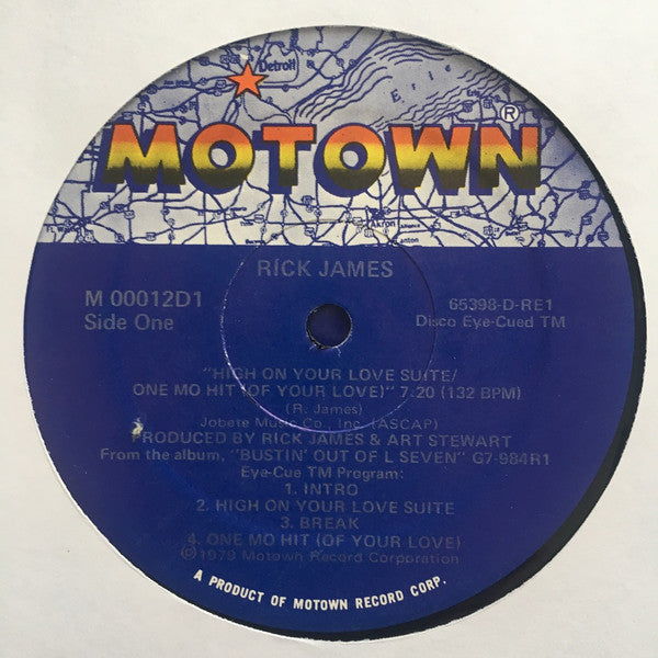 Rick James : High On Your Love Suite / (One Mo Hit Of Your Love) / You And I (12")