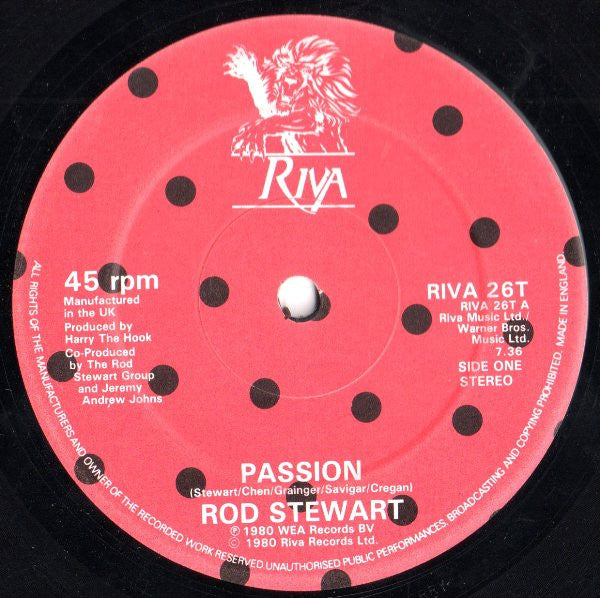 Rod Stewart : Passion (12", Single)