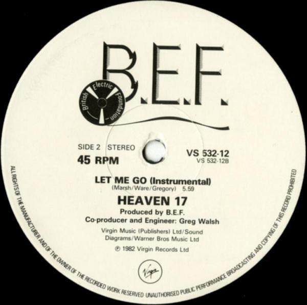 Heaven 17 : Let Me Go! (12", Single)