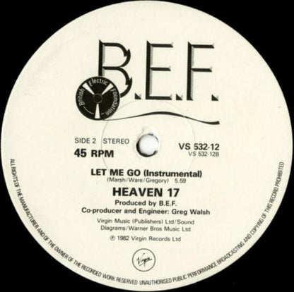 Heaven 17 : Let Me Go! (12", Single)