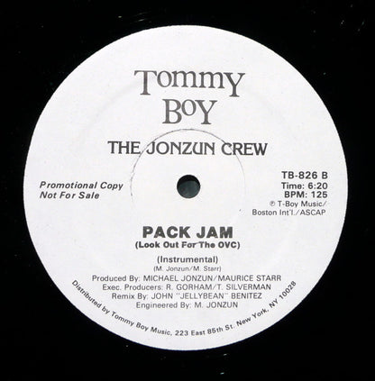 The Jonzun Crew : Pack Jam (Look Out For The OVC) (12", Promo)