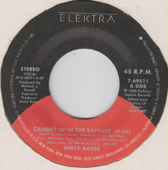Anita Baker : Caught Up In The Rapture (7", Single, SP )
