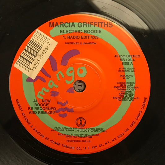Marcia Griffiths : Electric Boogie (7", Sol)
