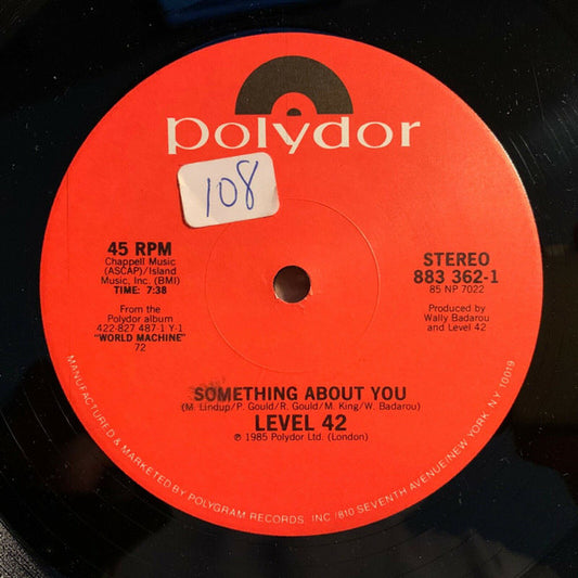 Level 42 : Something About You (12", PRC)