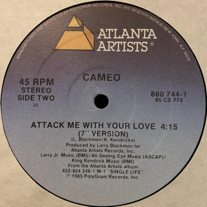 Cameo : Attack Me With Your Love (12")