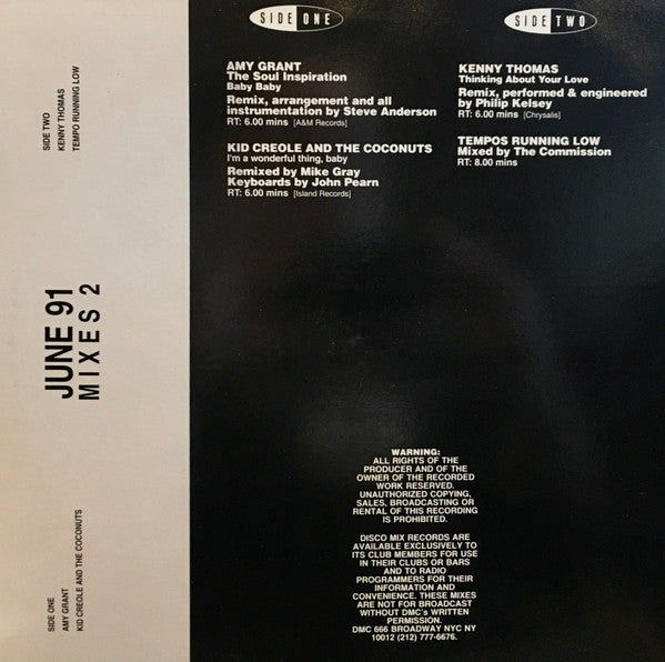 Various : Mixes 2 / June 91 (12", EP)