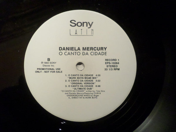 Daniela Mercury : O Canto Da Cidade (2x12", Single, Promo)