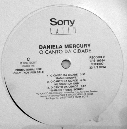 Daniela Mercury : O Canto Da Cidade (2x12", Single, Promo)