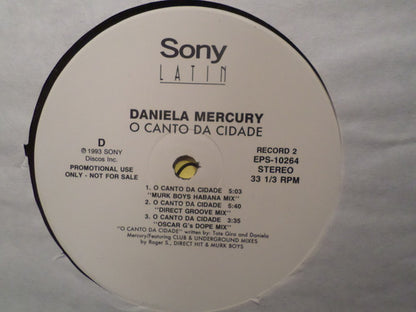 Daniela Mercury : O Canto Da Cidade (2x12", Single, Promo)