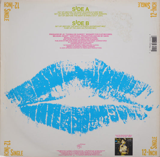 Technotronic : Get Up! (Before The Night Is Over) (12", Single)