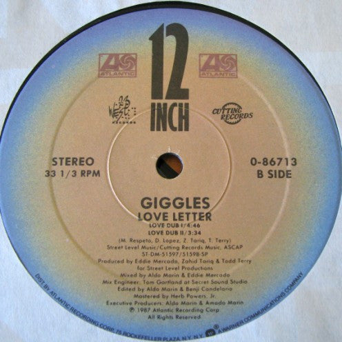 Giggles : Love Letter (12")