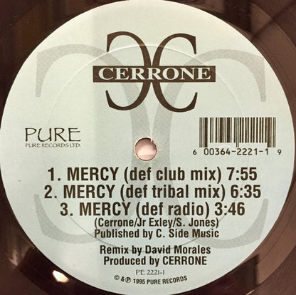 Cerrone : Mercy (12")