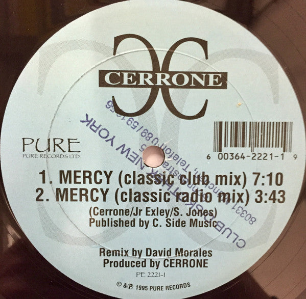 Cerrone : Mercy (12")
