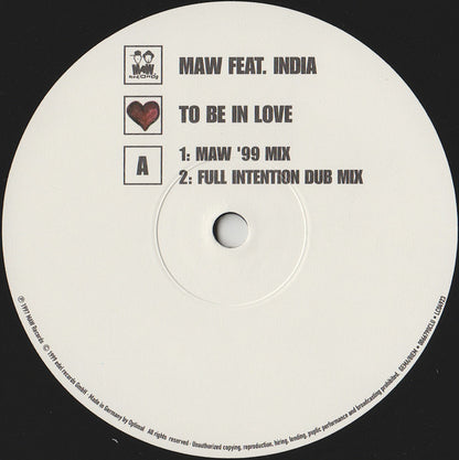 Masters At Work Feat. India : To Be In Love (12")