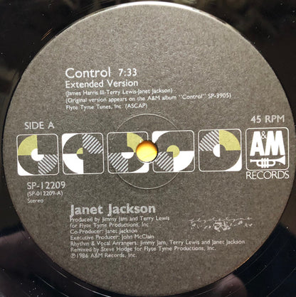 Janet Jackson : Control (12", Single)